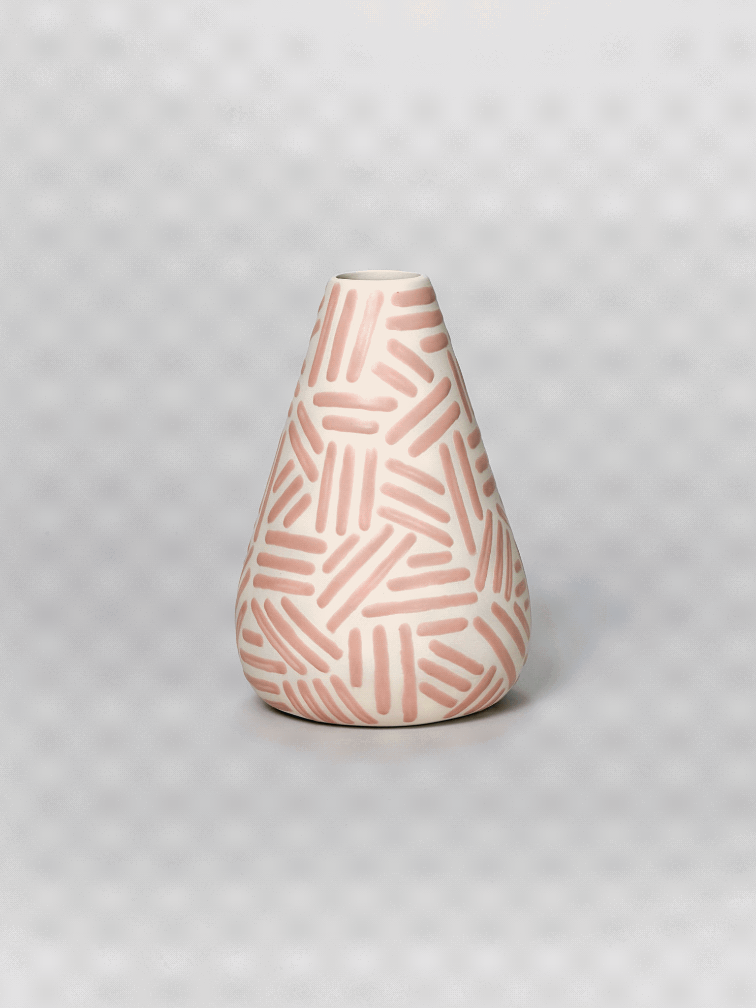 Cone Vase, Lines (Preorder)