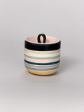Bloom Jar, Striped, Navy & Pink