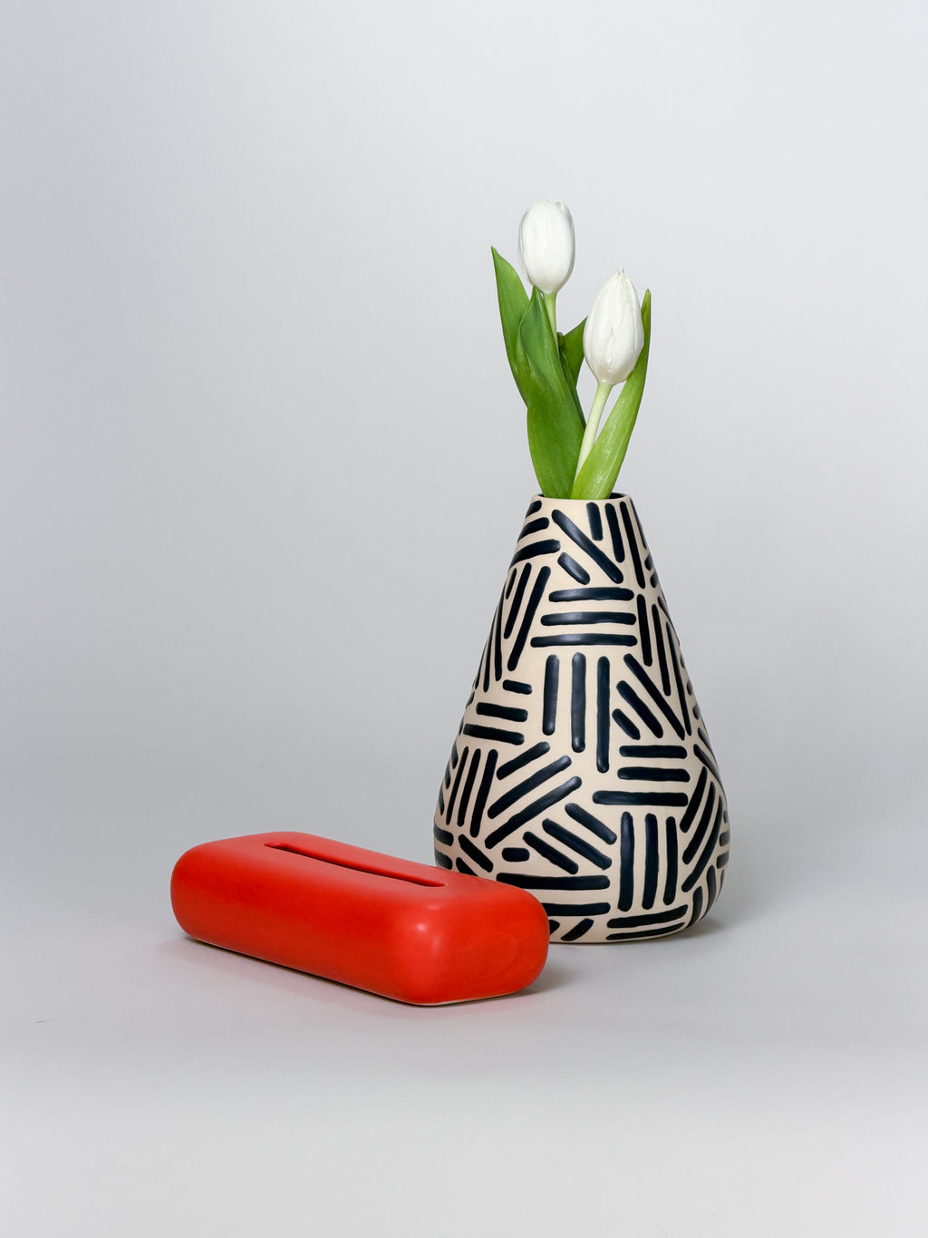 Cone Vase, Lines (Preorder)