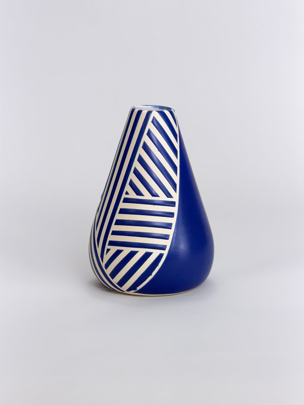 Cone Vase, Cobalt Crossweave (Preorder)