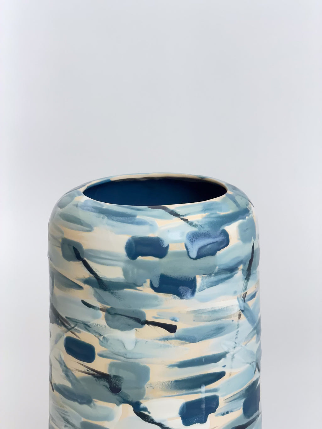 Large Vase, Brushstrokes