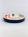 Plate, Grid Pattern