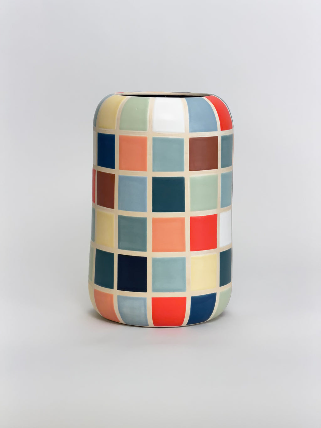Large Vase, Checkered